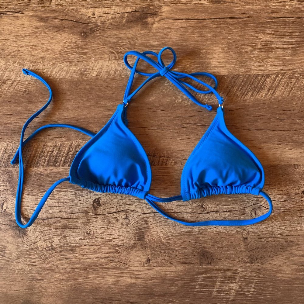Blue Bikini Top- Forever 21 Small